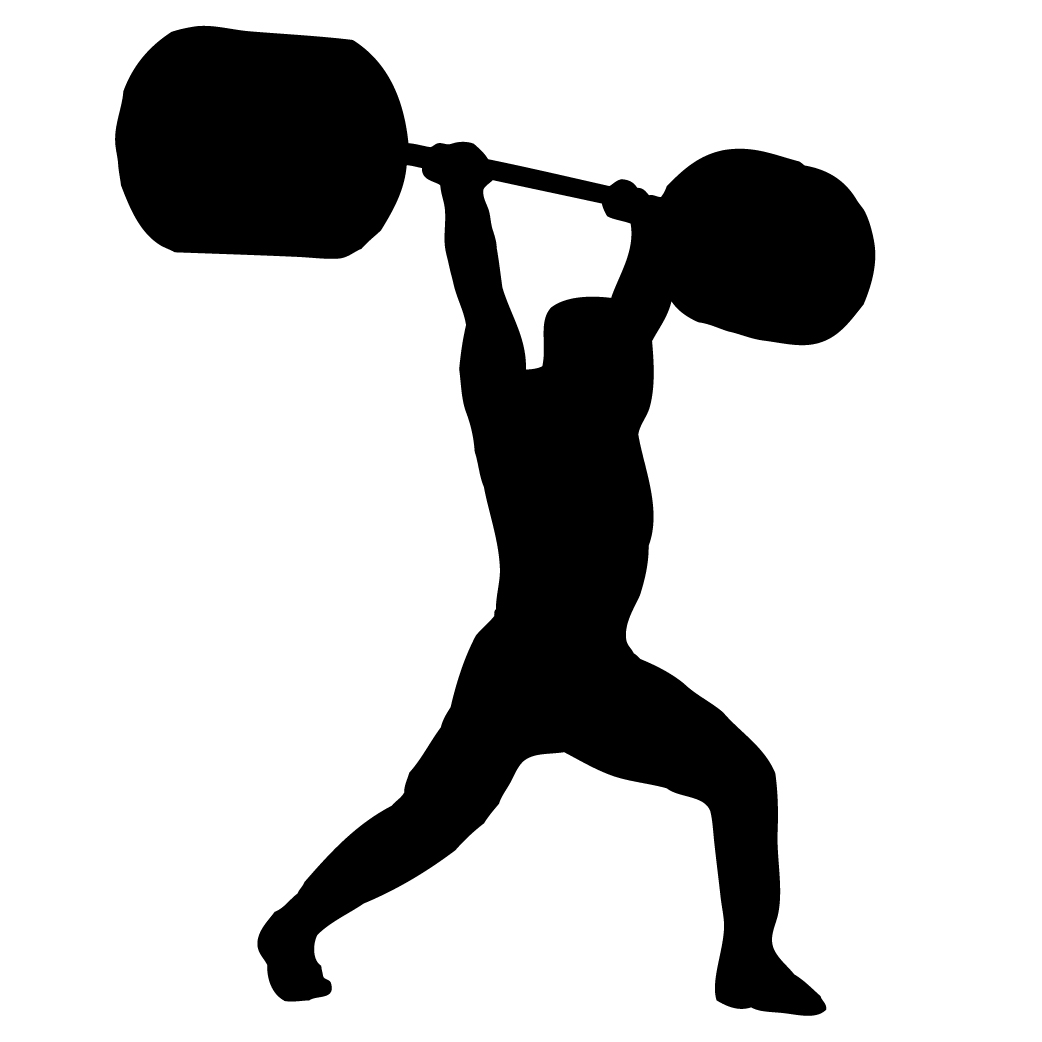 Image result for olympic lifter silhouette